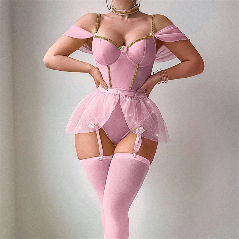 Glanzende bodysuit lingerie se - Fishnet Stocking Women recensie en prijs