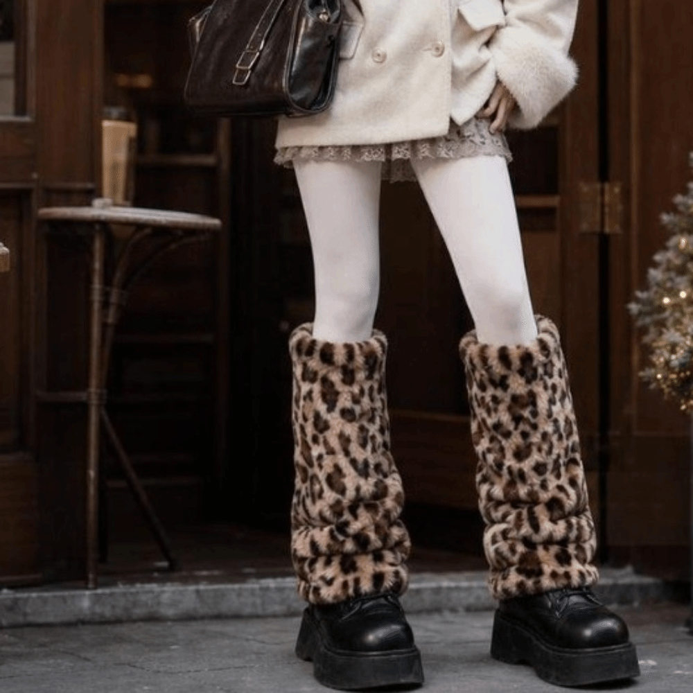 Imitatiebont, luipaardprint, b - Boot Sock Slouchy recensie en prijs