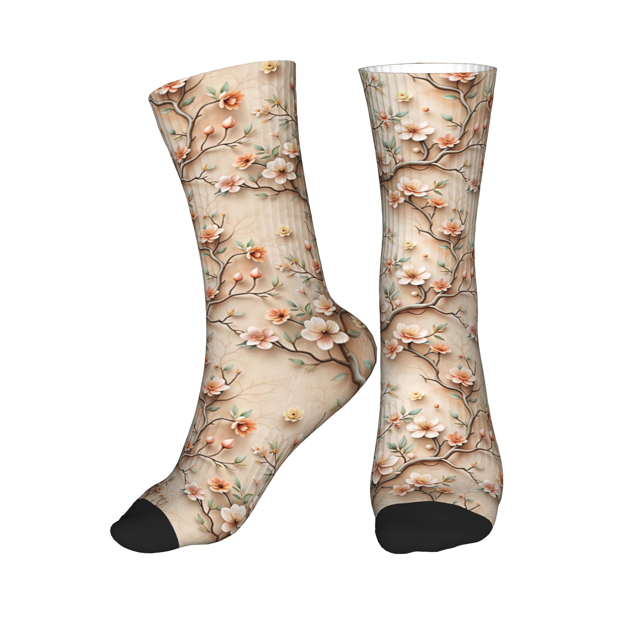 3D Clay Embossed Peach Magnoli - Dress Sock Men recensie en prijs
